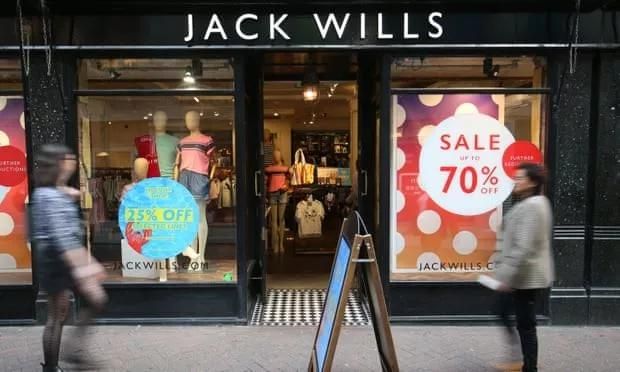 Jack Wills陷入困境被低价收购
